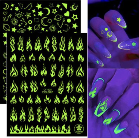 glow-in-the-dark-luminous-butterfly-rose-nail-stickers-big-0